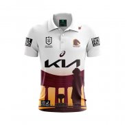 Maglia Polo Brisbane Broncos Rugby 2024 ANZAC