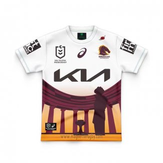 Maglia Bambini Brisbane Broncos Rugby 2024 ANZAC