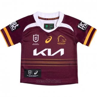 Maglia Bambini Brisbane Broncos Rugby 2025 Home